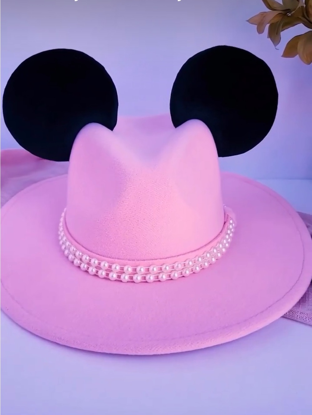 Imajine Art Ears pink Mickey mouse hat